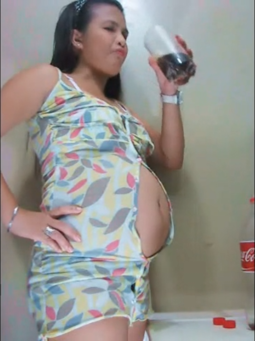 @Girl belly stuffed