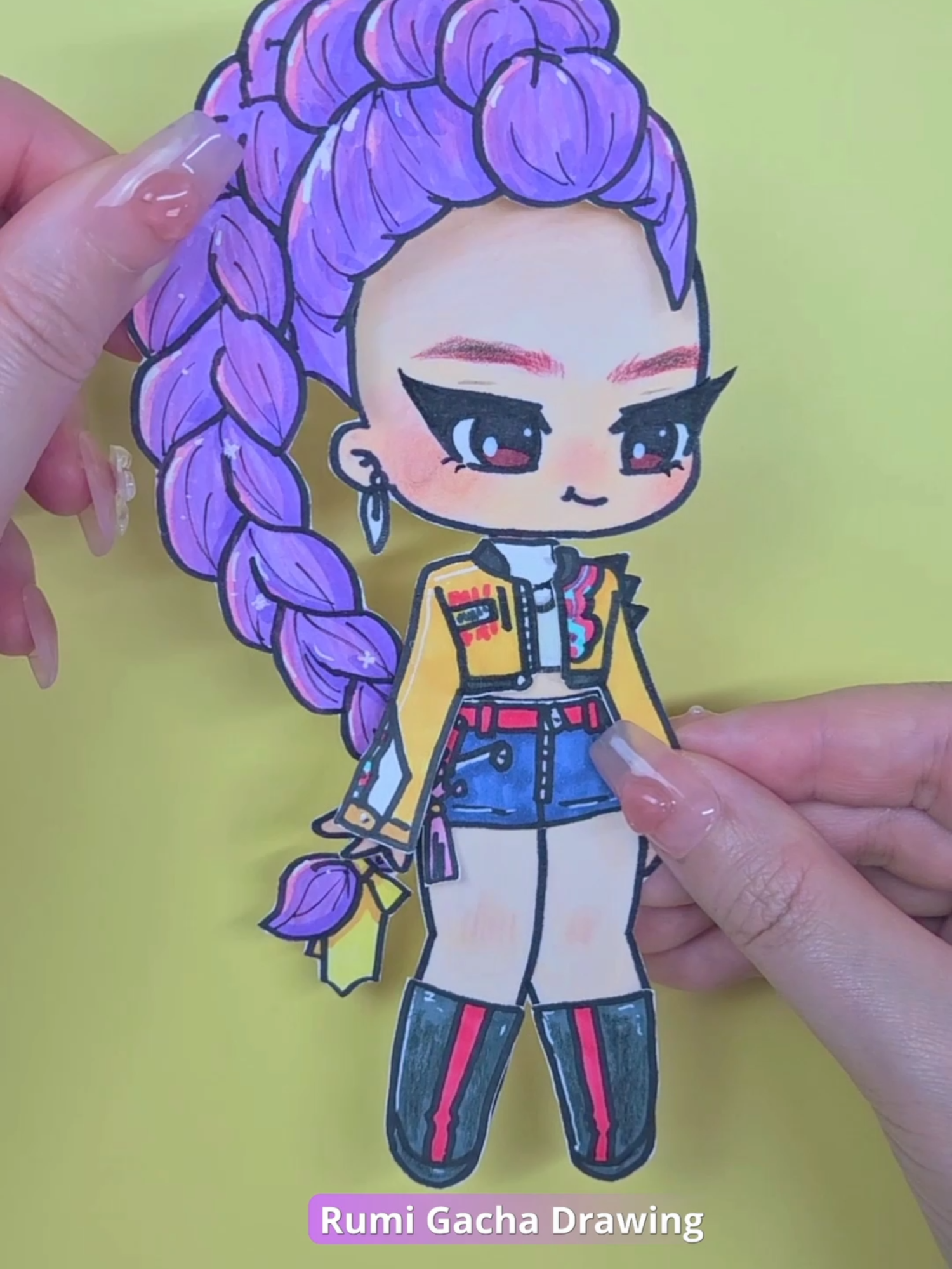 Part 1 Rumi gacha drawing Kpop demon | pinkpingworld (@pinkpingworld ...