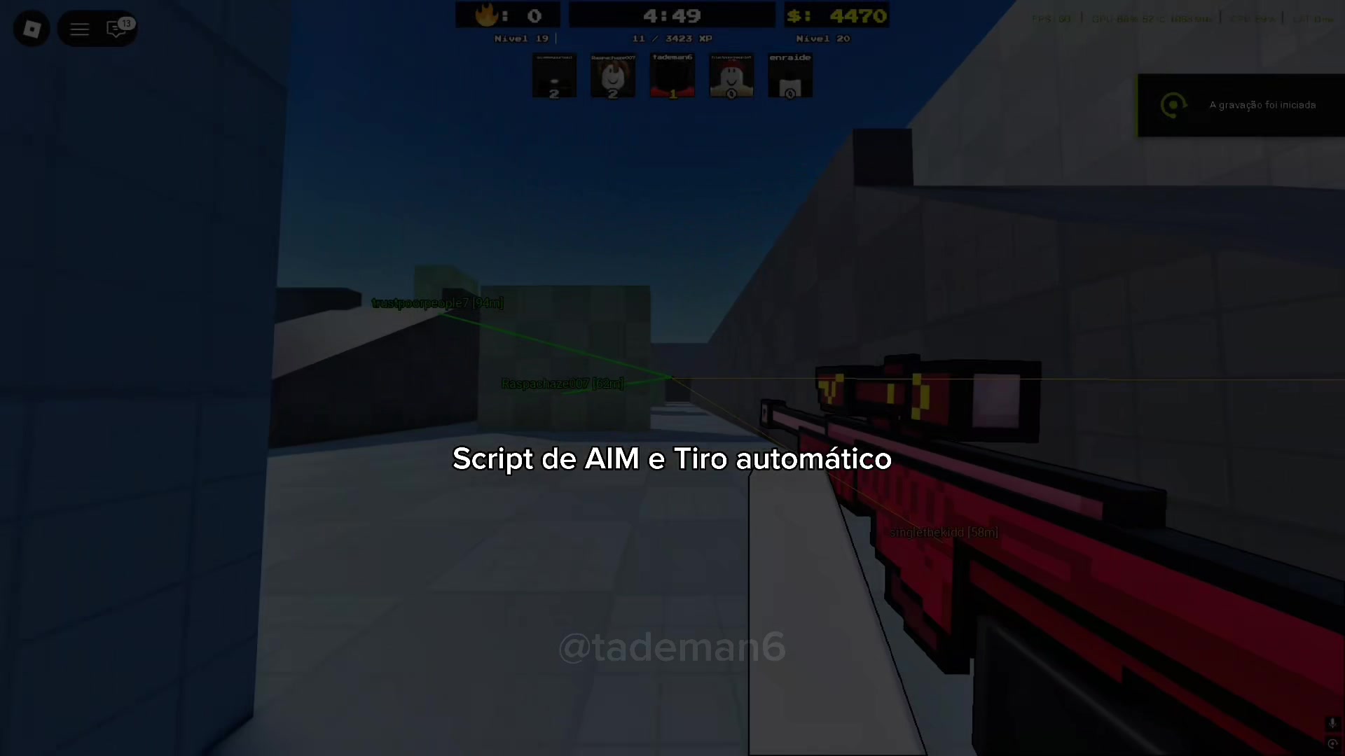 Fps Script Best script for FPS passeio! #roblox | tademan6 (@tademan6_rbx)