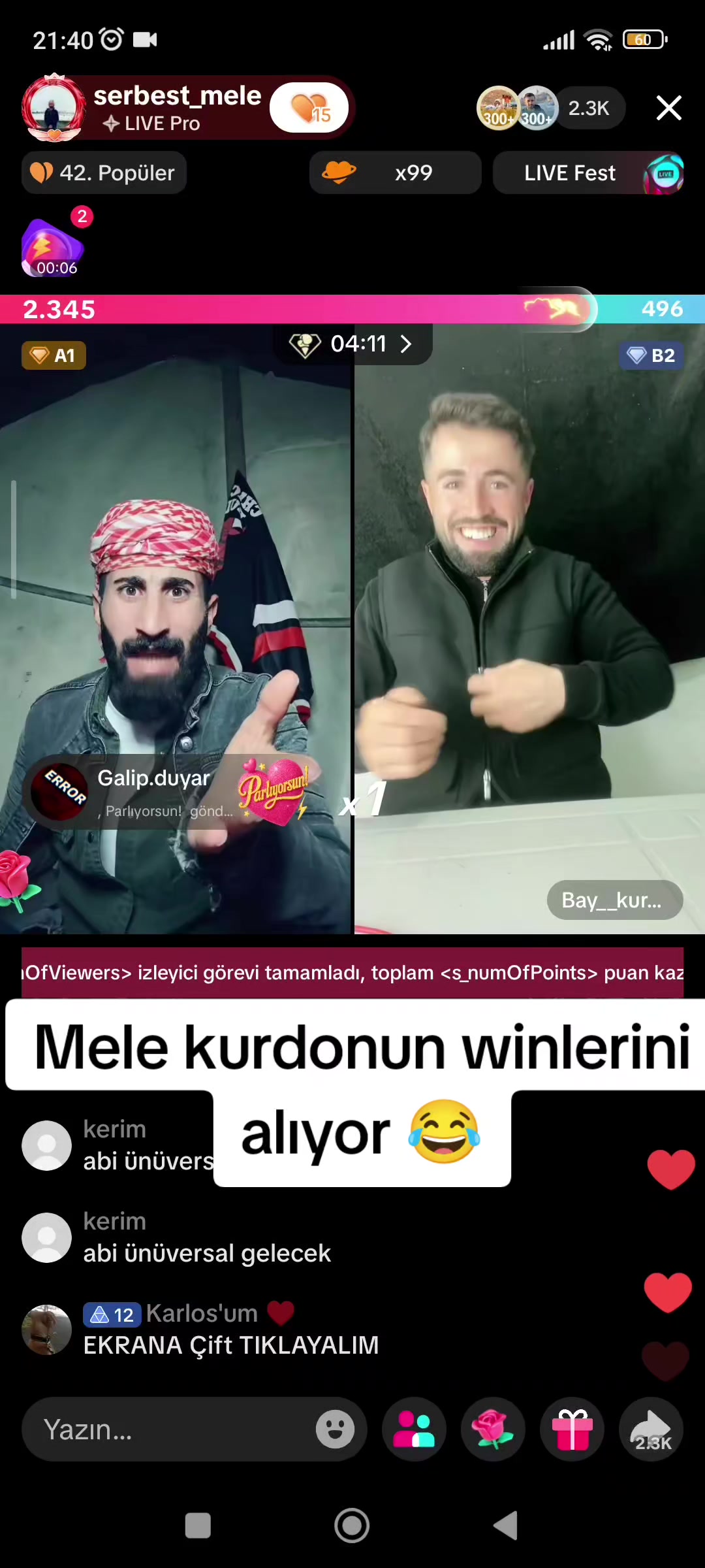 @Serbest Mele fan1 🔥