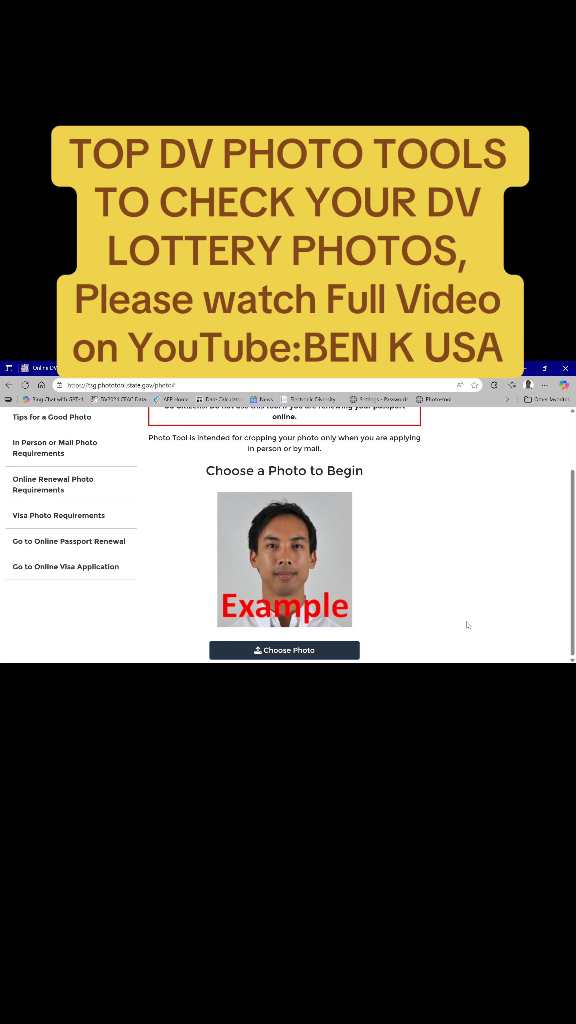 TOP DV PHOTO TOOLS YOU CAN USE TO CHECK | BEN K USA 🇺🇸 (@benkip_kiruiusa)