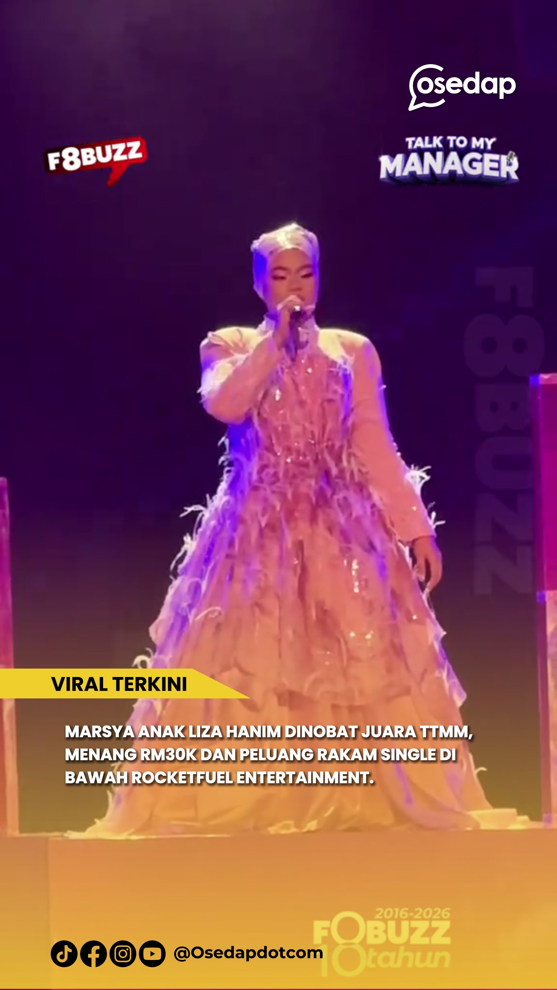 Marsya Qistina Anak Liza Hanim Juara | osedapdotcom (@osedapdotcom)