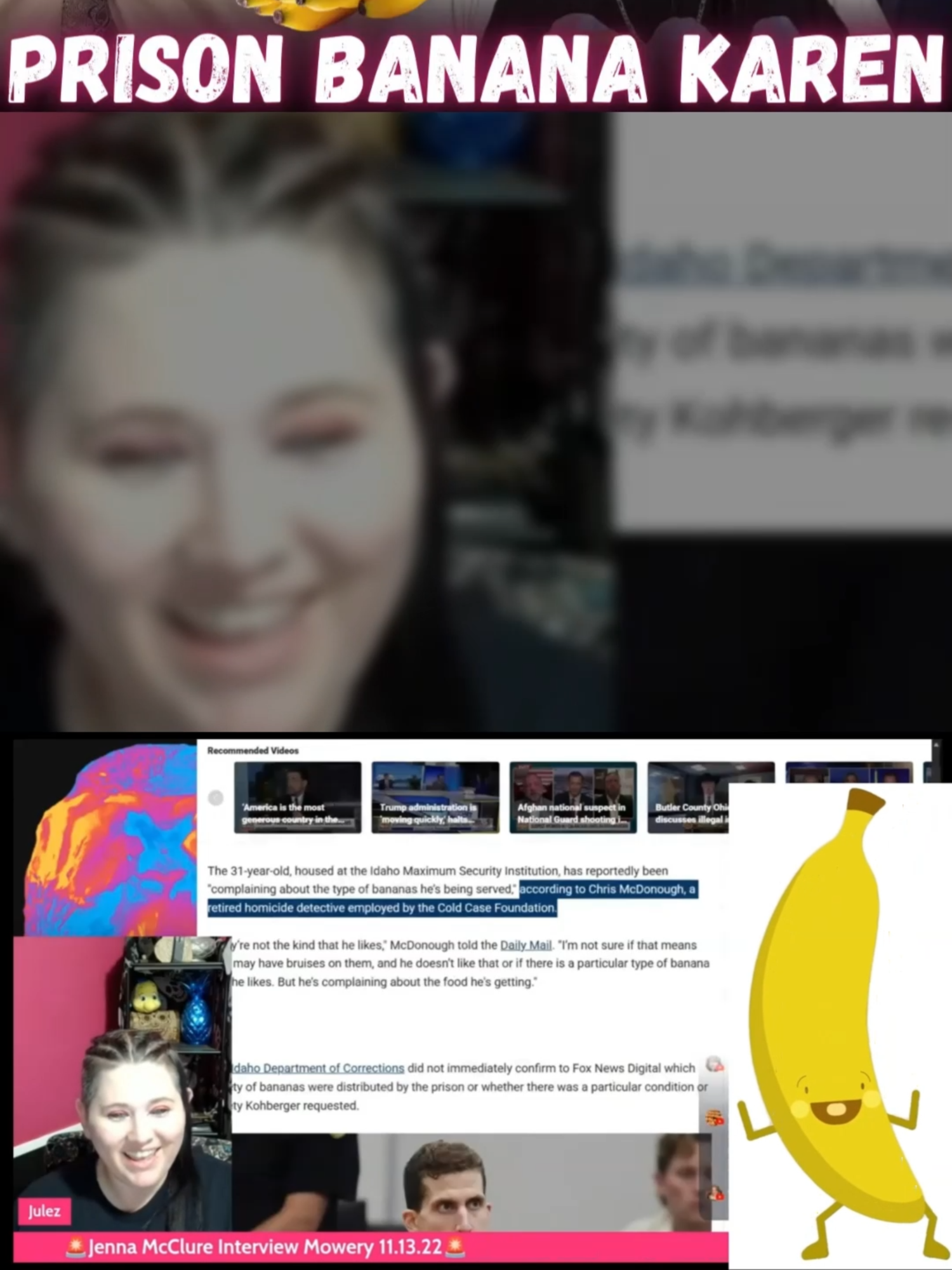@Julez w/ True Crime Reactions
