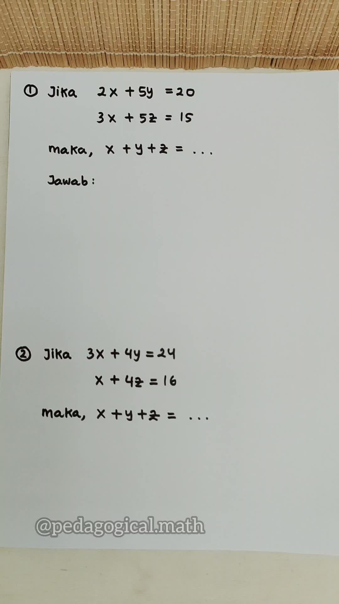 @Pedagogical.math