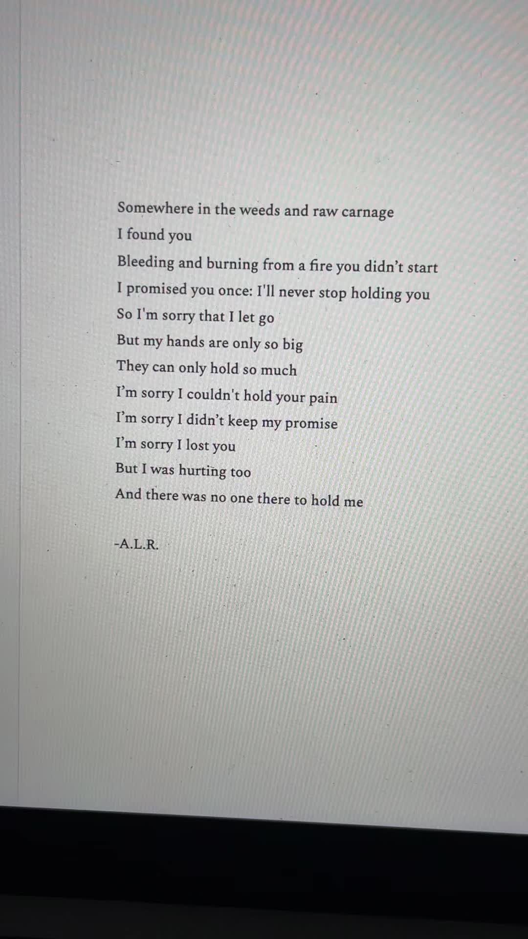 @ARLwritesaboutyou