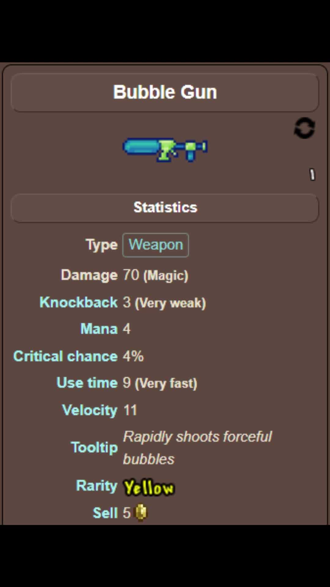 @Terraria Weapons Showcase