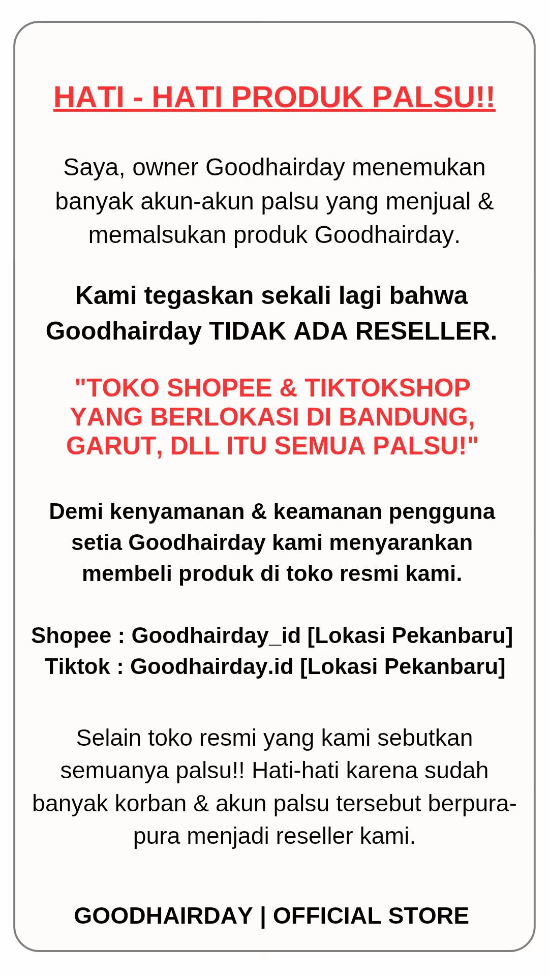 @OWNER GOODHAIRDAY