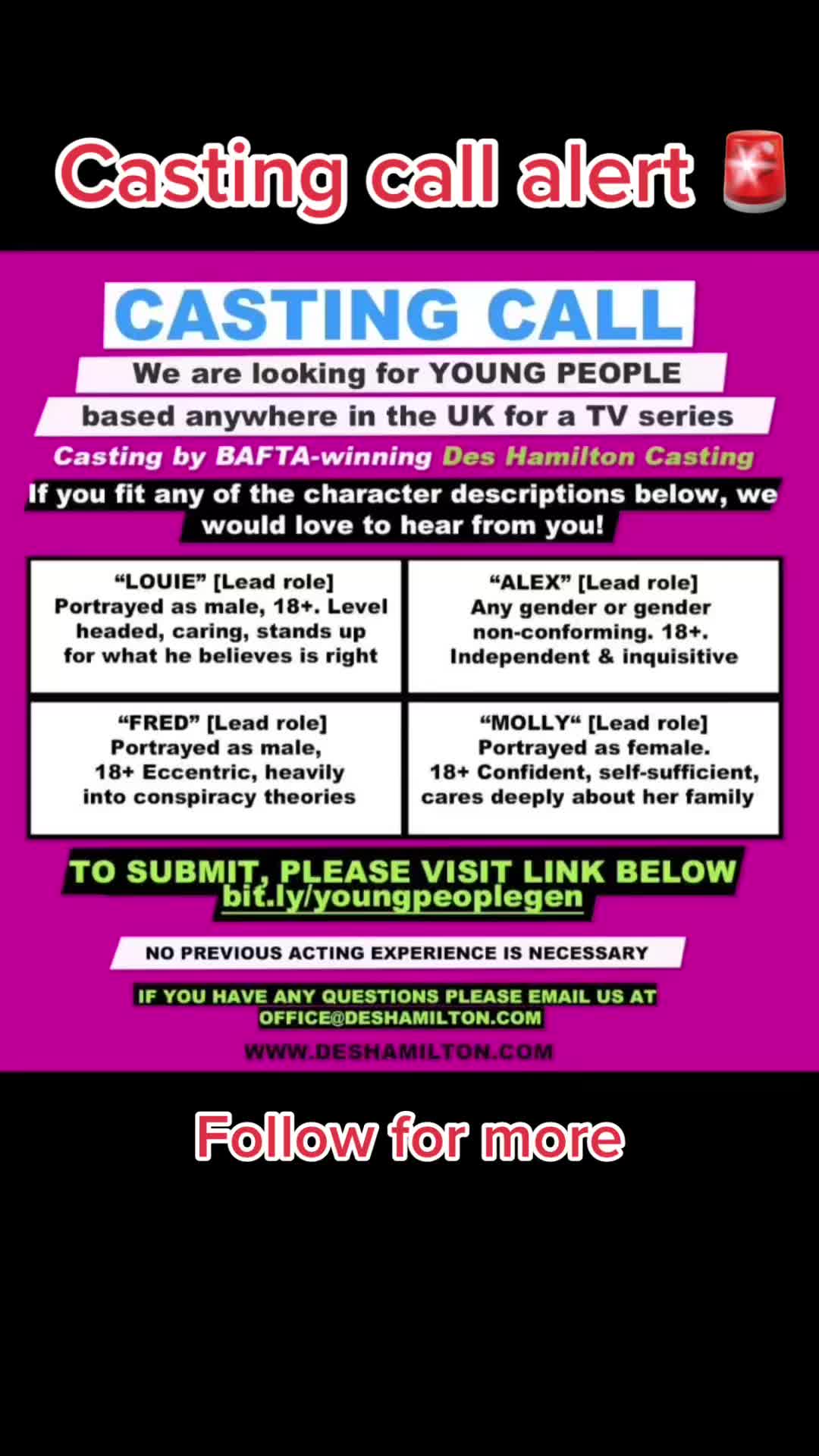 @UkCastingCalls