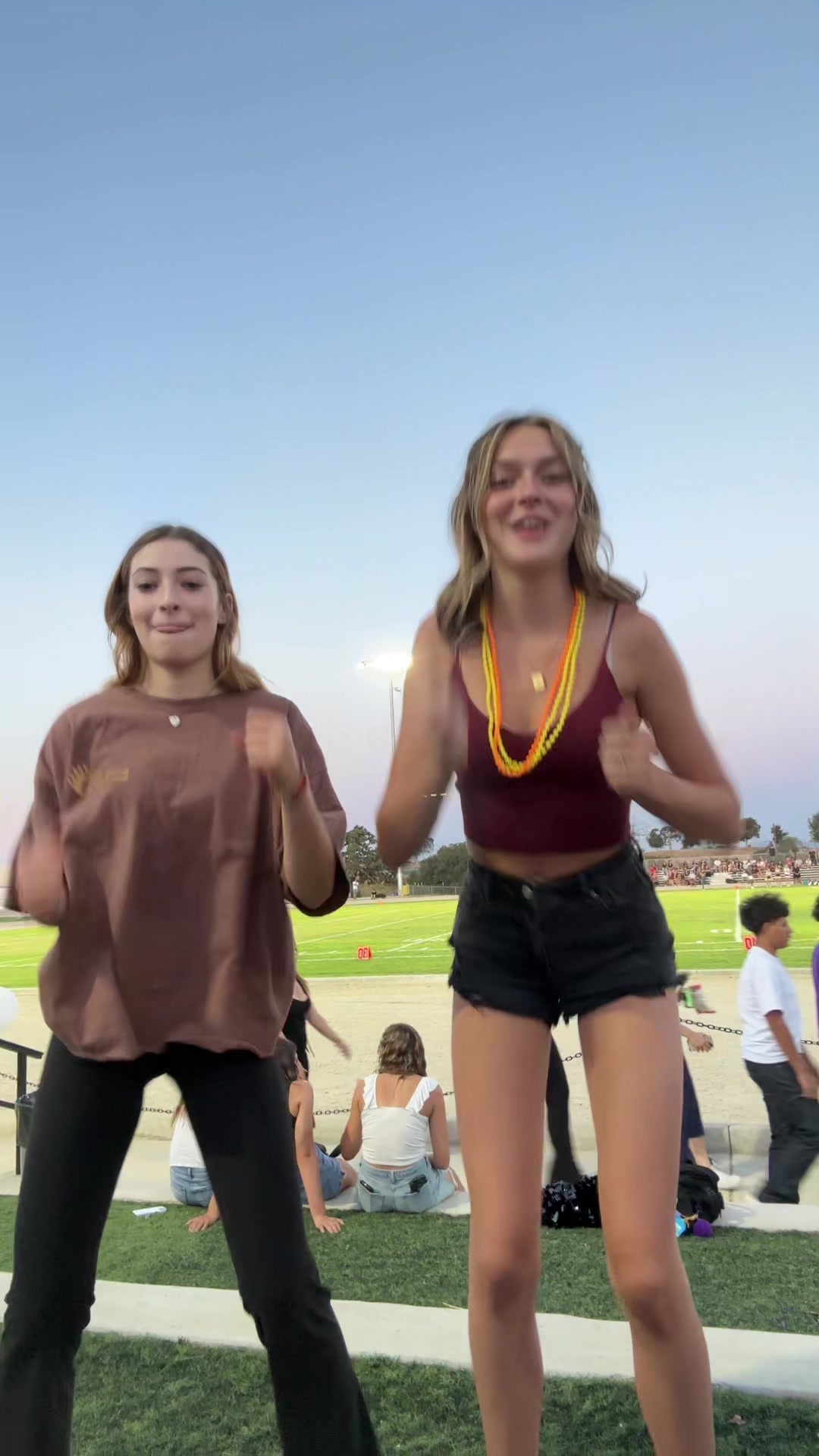 First football game and officially | Sarah Dorothy Little