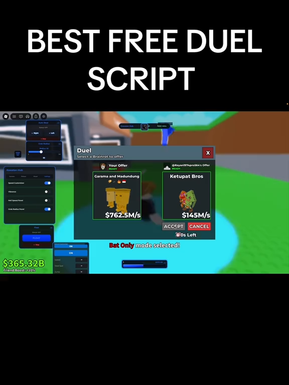 Best Duels Script For Sab In 2026 | sooscourge (@sooscourge)