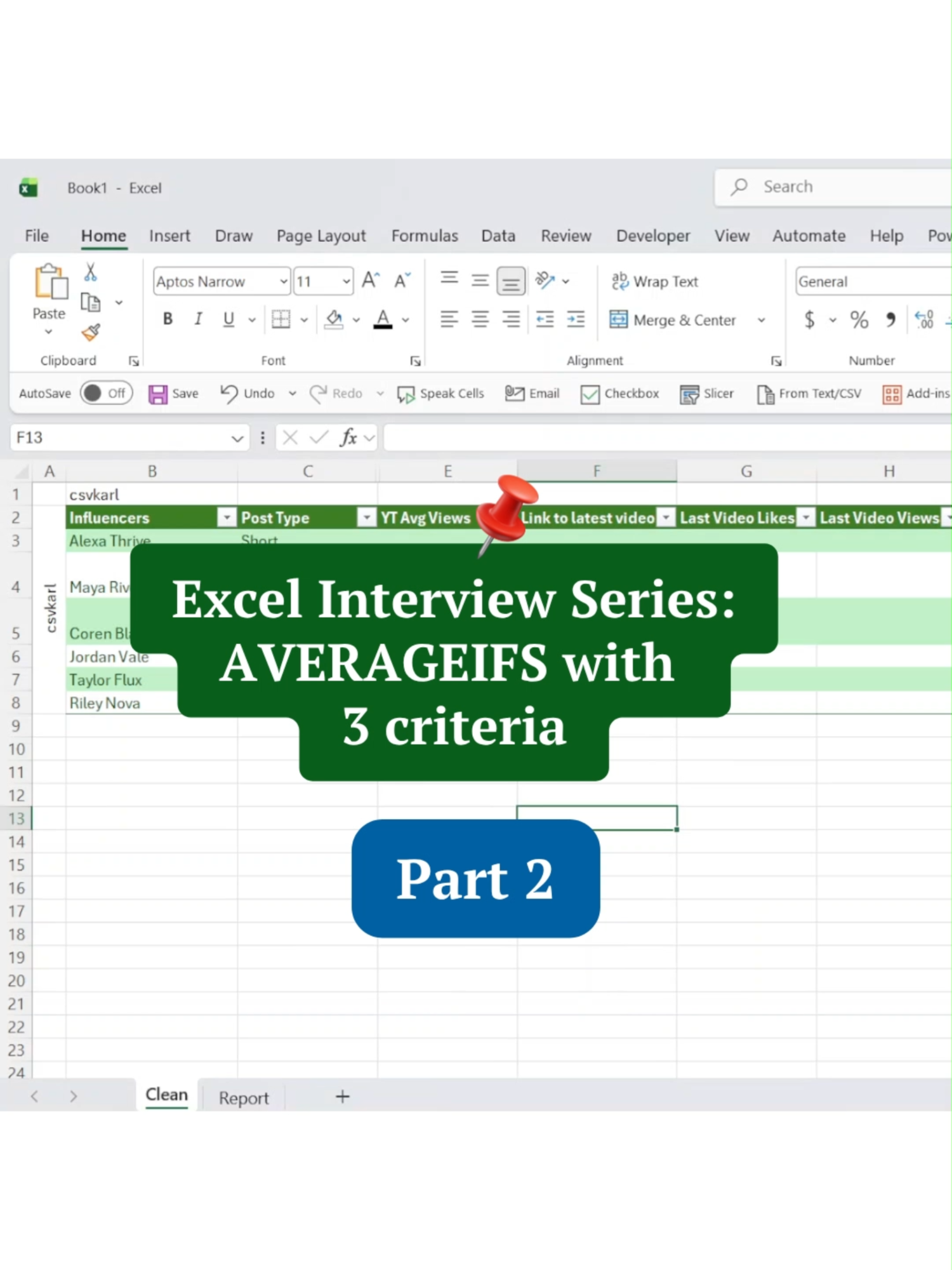 @Excel Tutorials