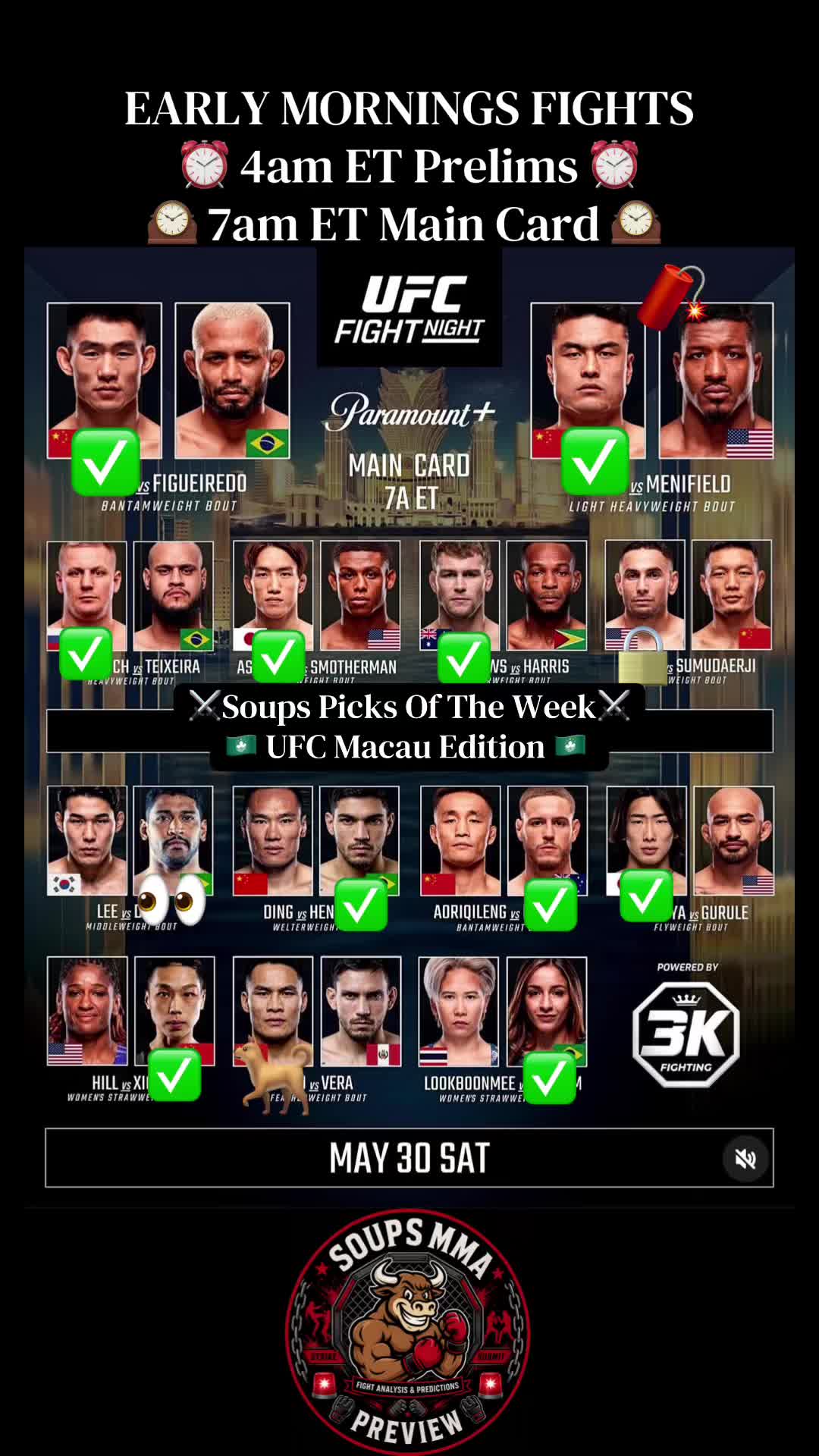 @⚔️ 🚨Soups MMA Preview 🚨⚔️