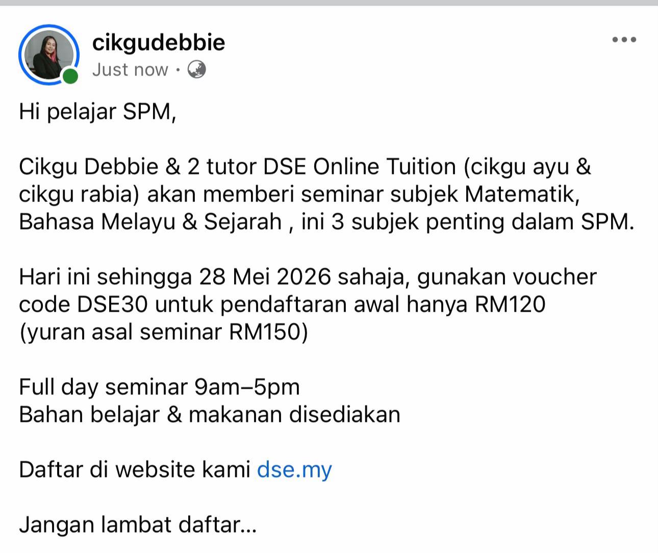 @cikgudebbie