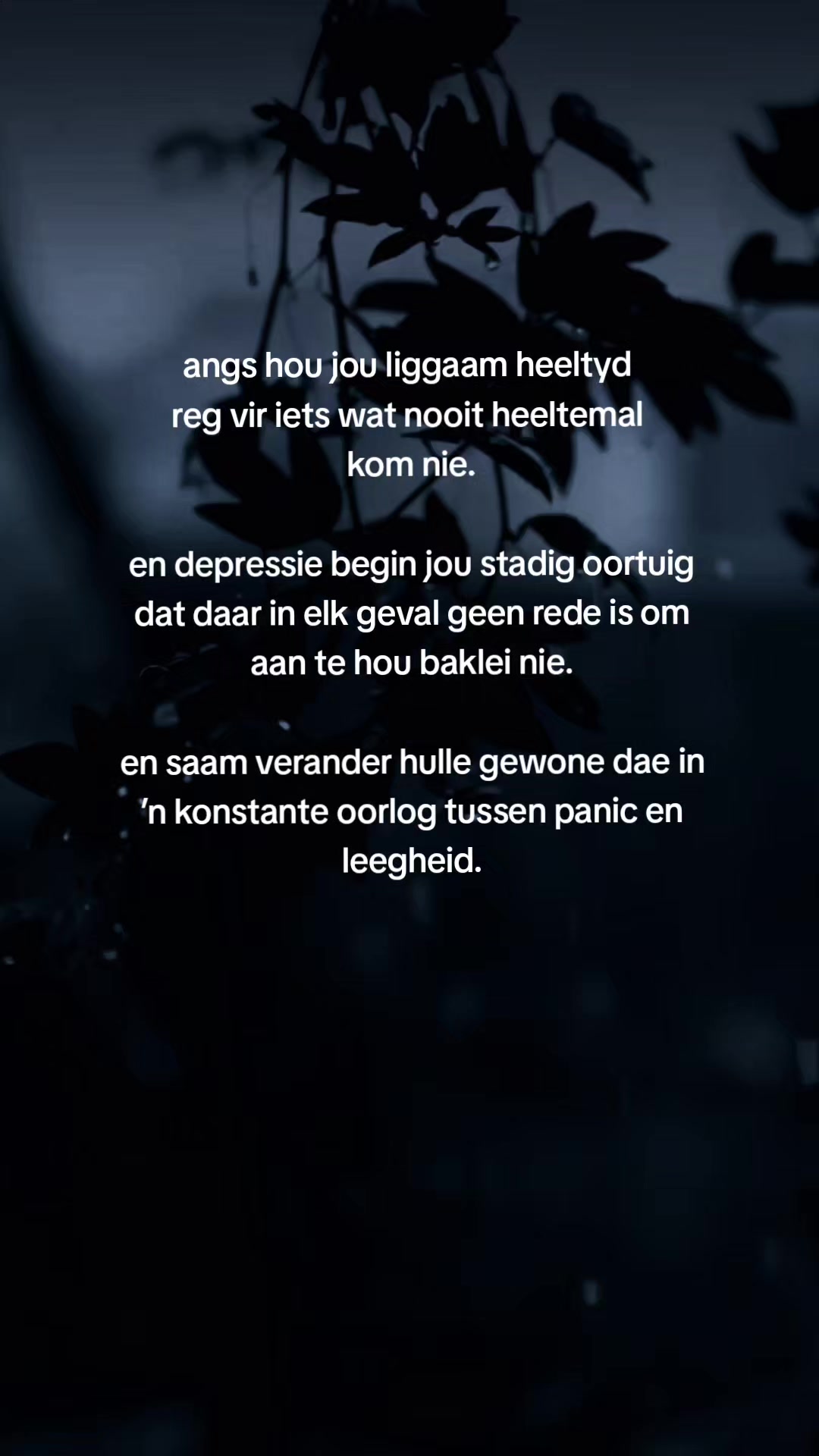 @gedagtes in die stilte