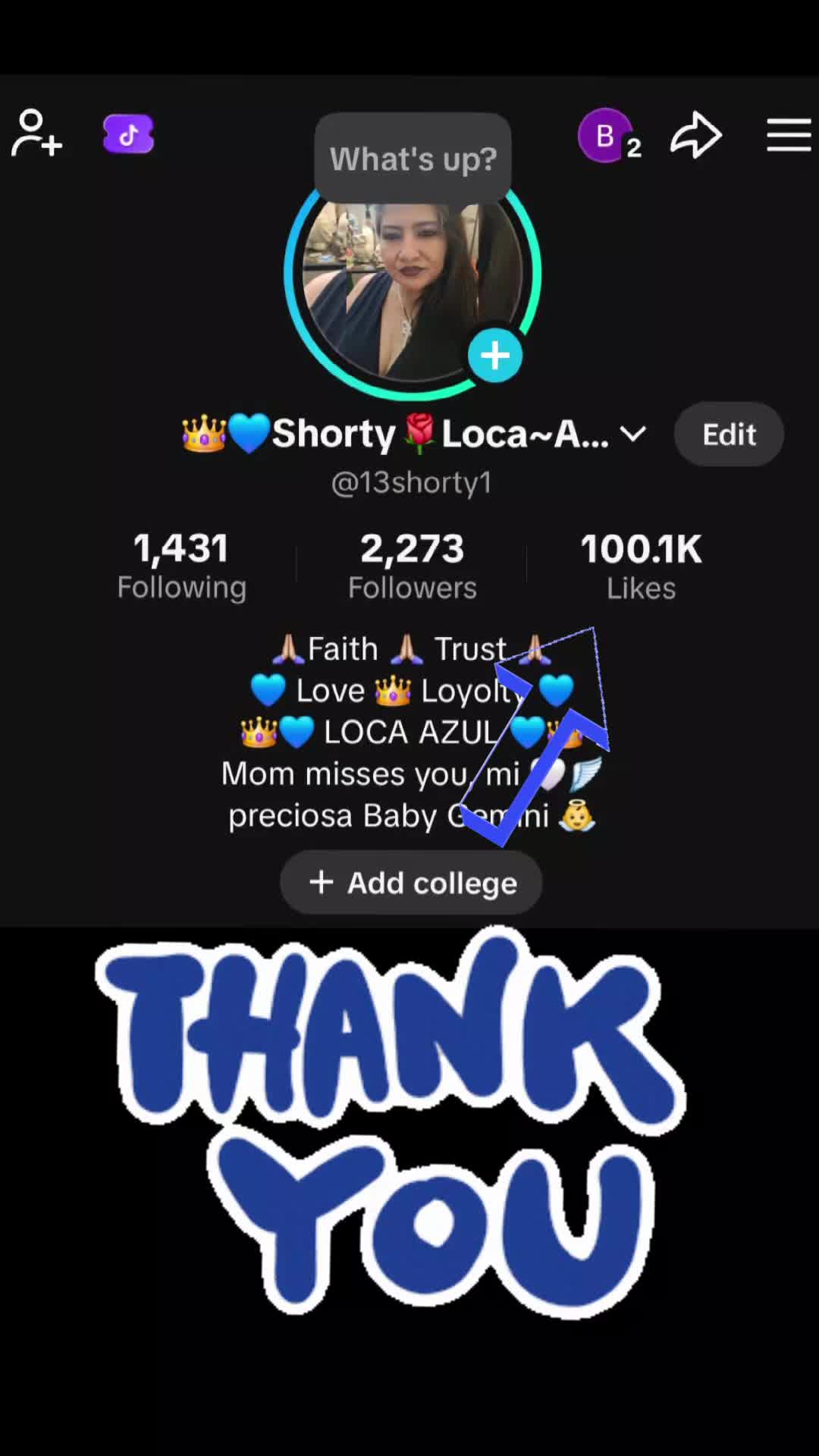 @👑💙Shorty🌹Loca~Azul 💙👑