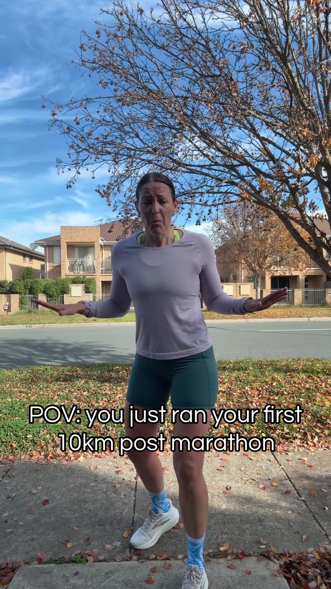 @cristel runs a marathon