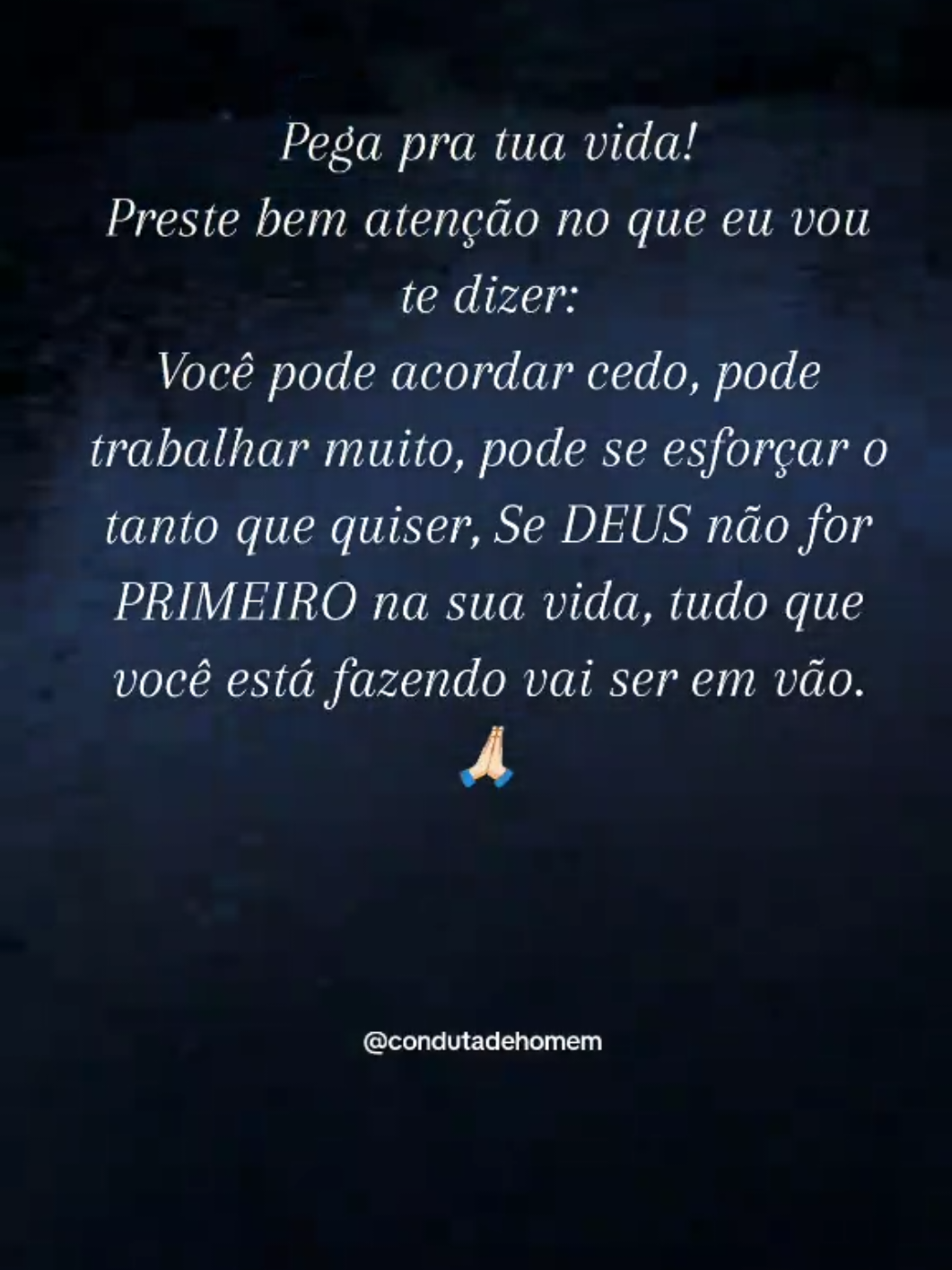 @conduta de homem