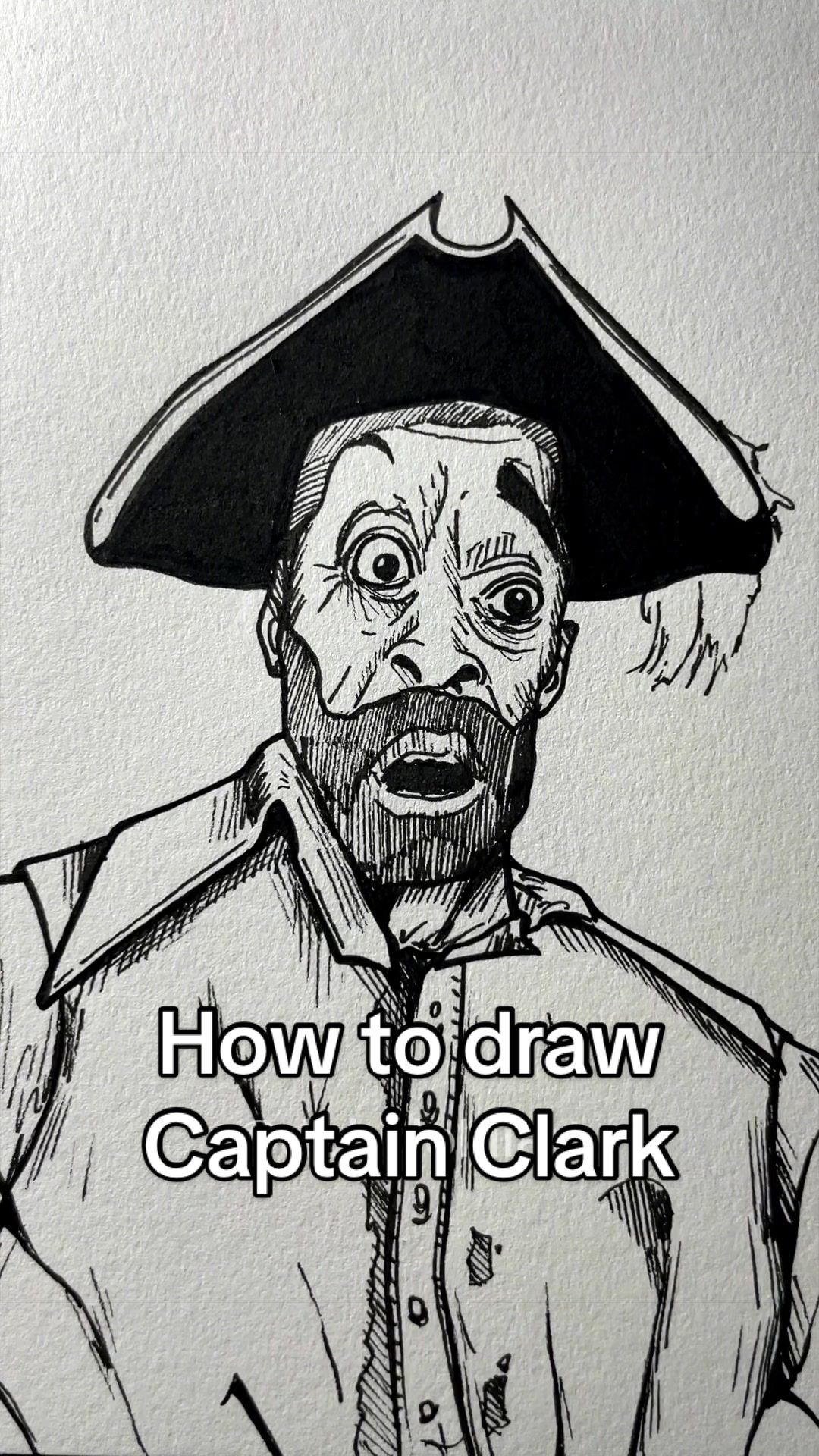 How to draw Captain Clark from The | dokidokiiart (@dokidokiiart)