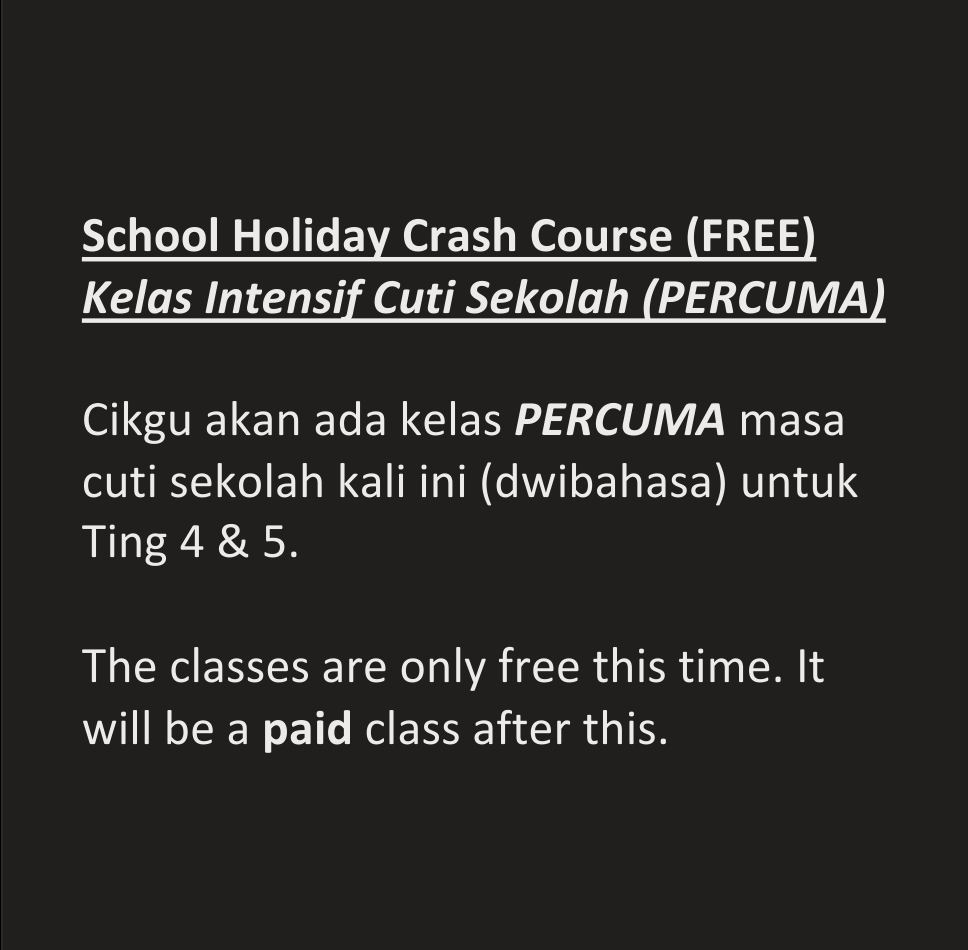 @Mr Ruel Tuition