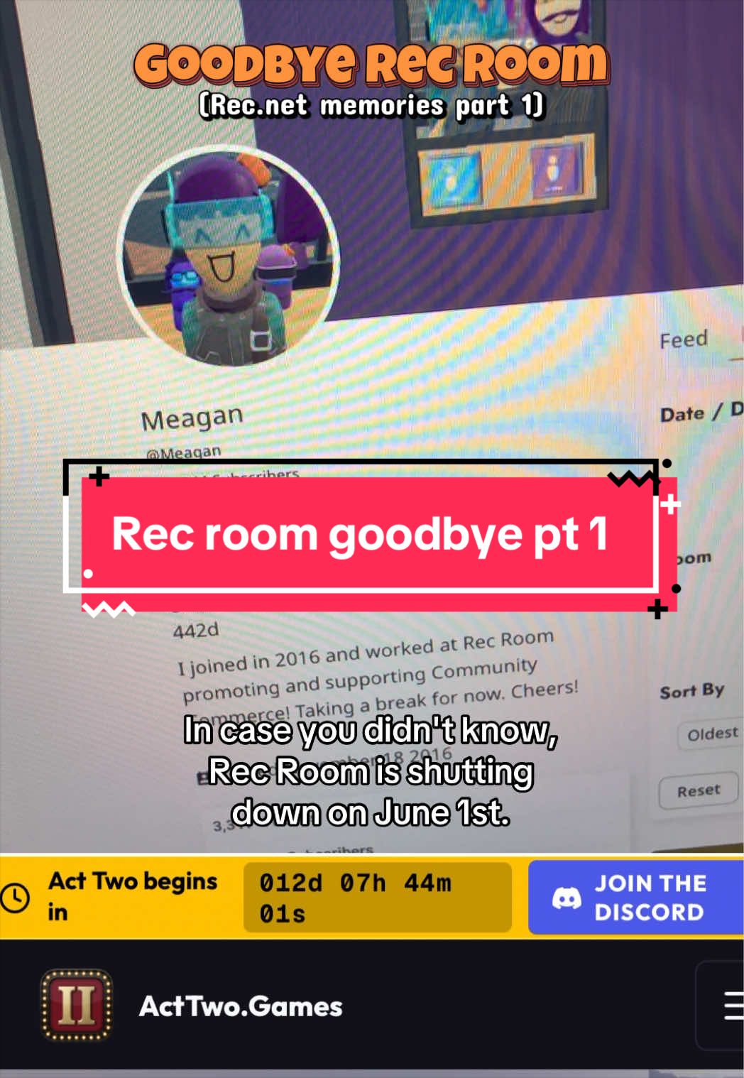 @Meagan | Act Two &amp; Rec Room