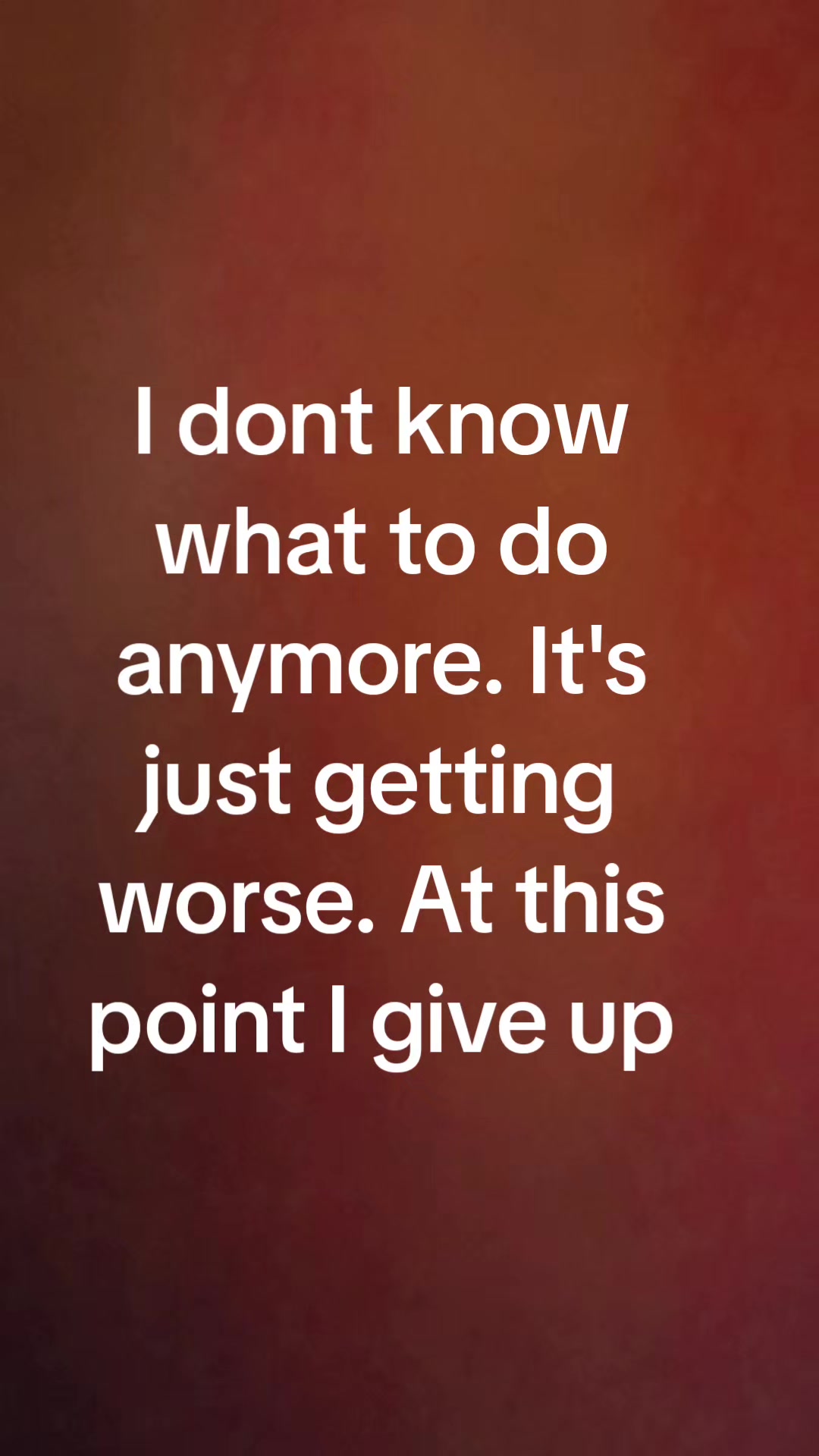 @Venting..depressed