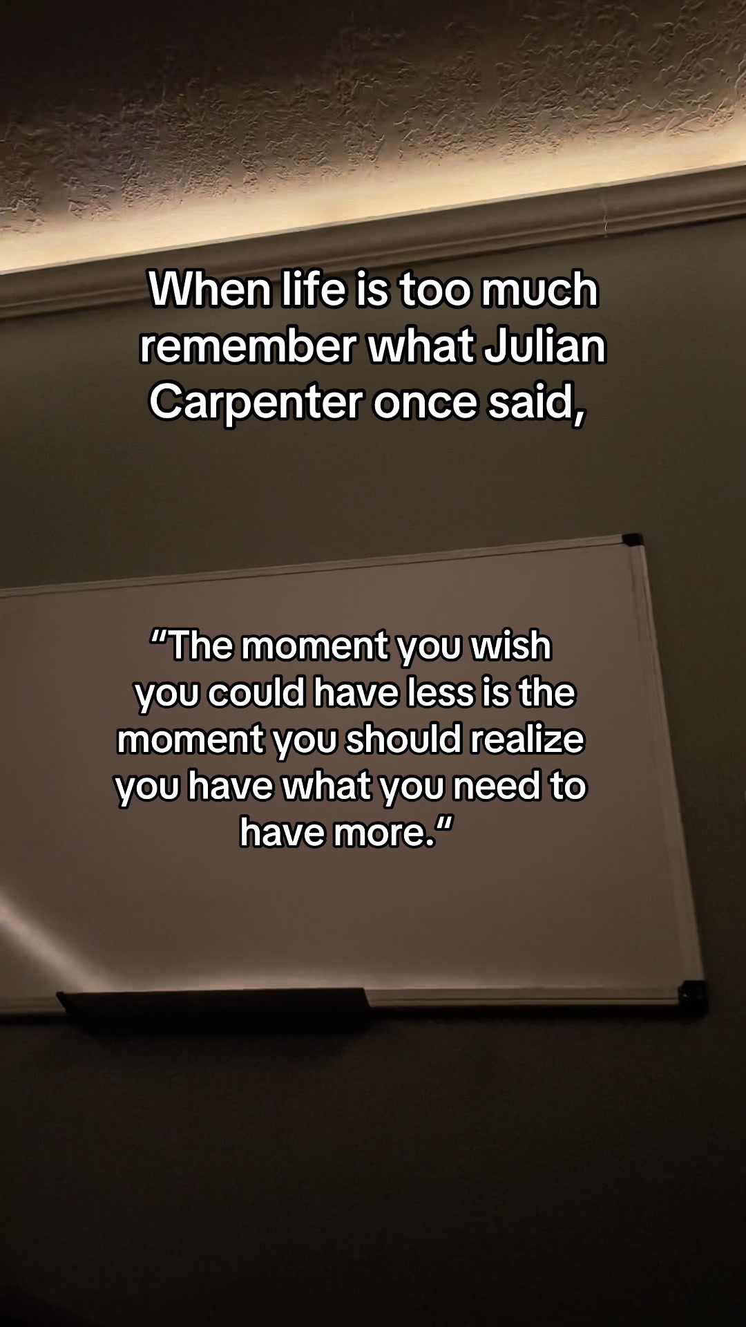 @Julian Carpenter