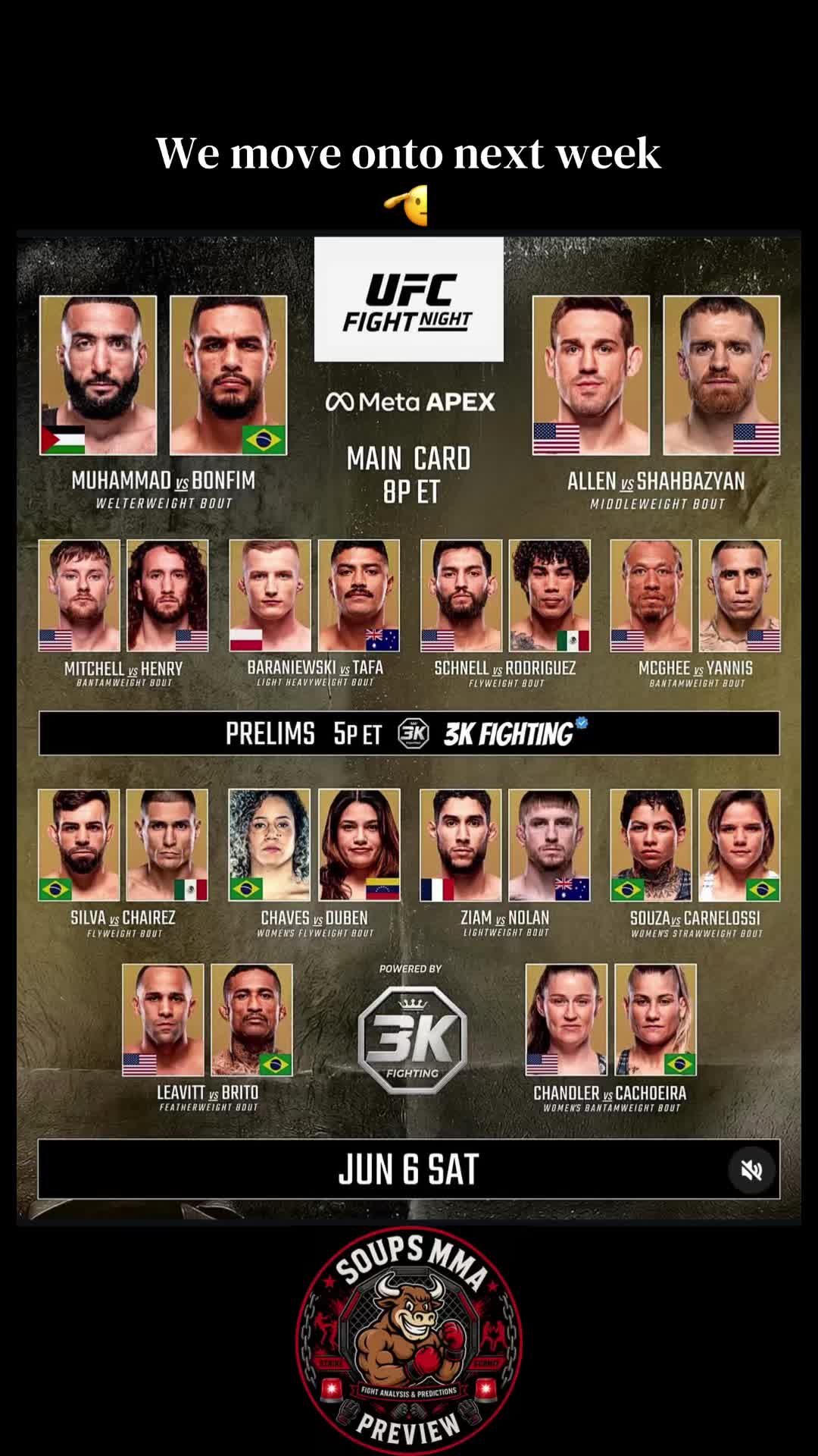 @⚔️ 🚨Soups MMA Preview 🚨⚔️