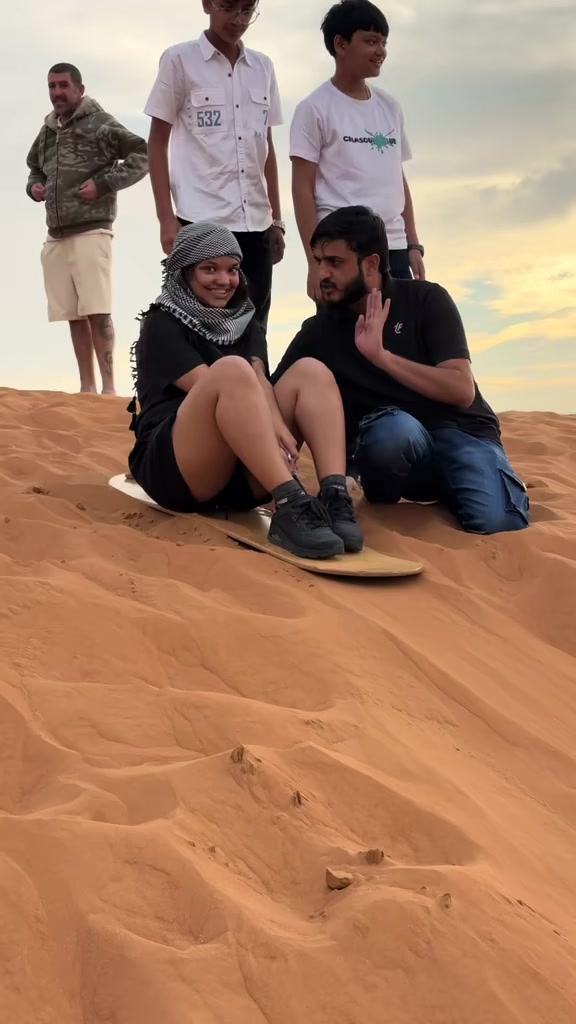 @Golden sand desert safari