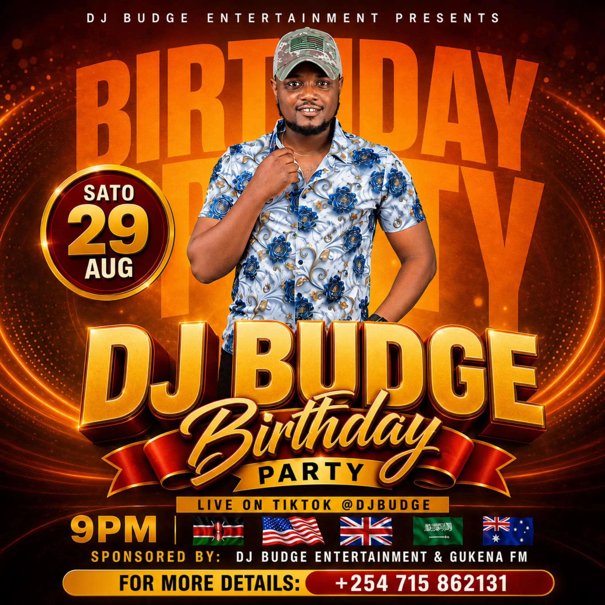 @DJ BUDGE birthday 29th August