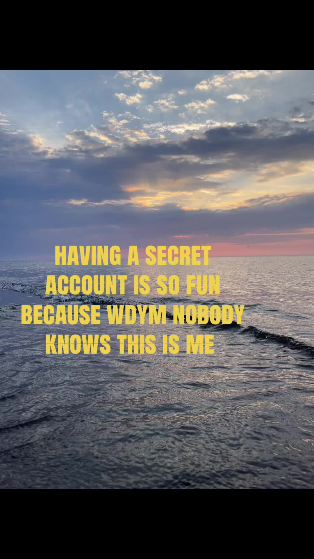 @Secret account