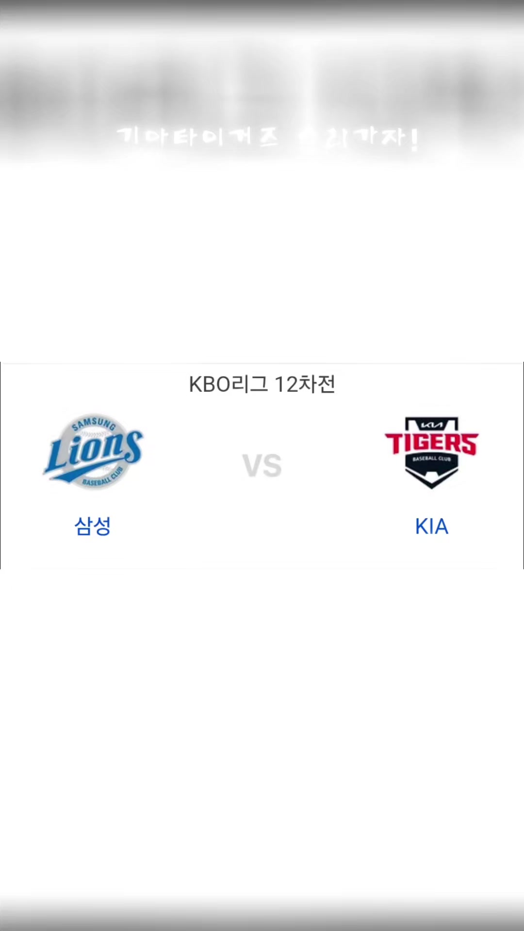 @기아타이거즈 팬 임