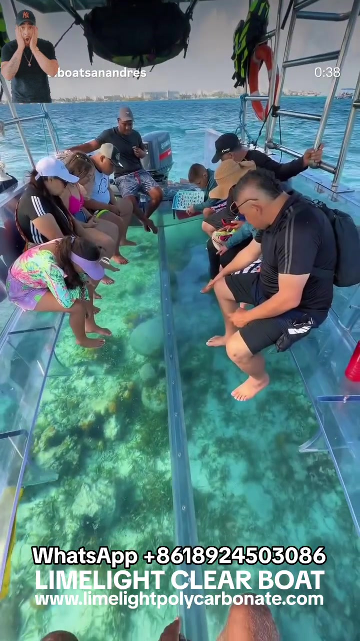 @clear boat transparent