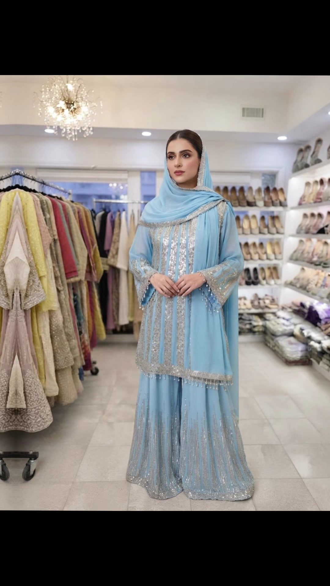 @Lukhnowi Fashions Chikankari