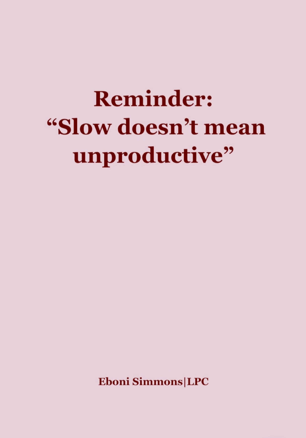 @Eboni Simmons, LPC