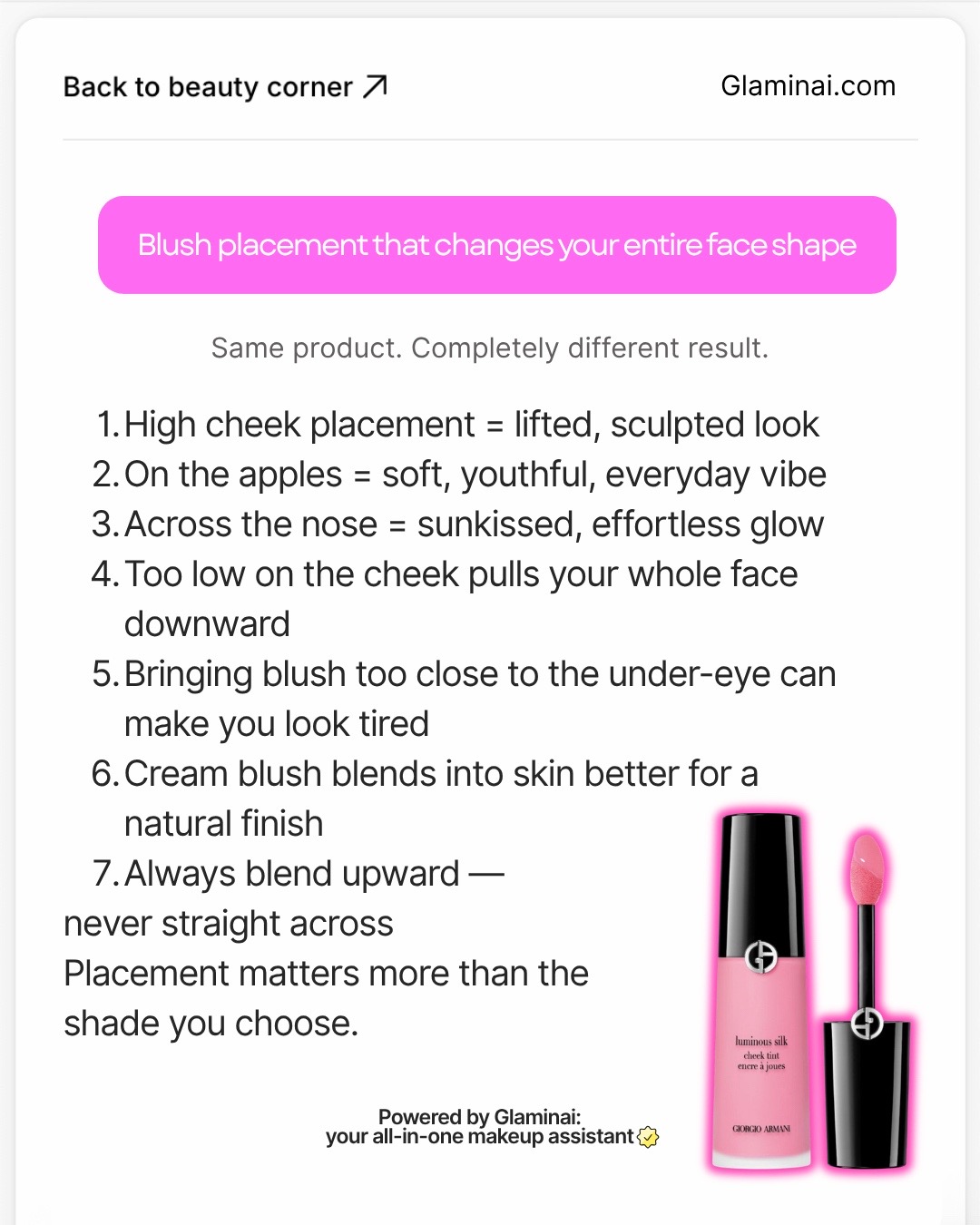 @Glaminai | Makeup Assistant