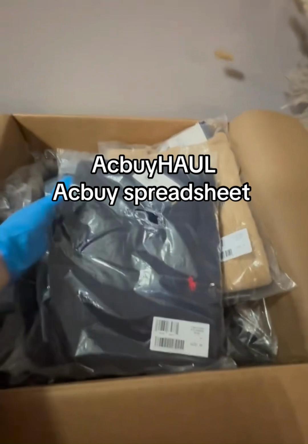 @AcBuy Spreadsheet Haul