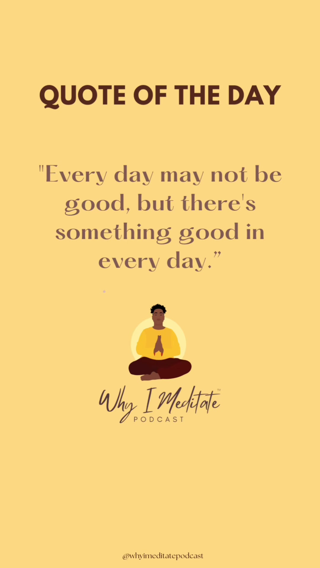 @Why I Meditate Podcast