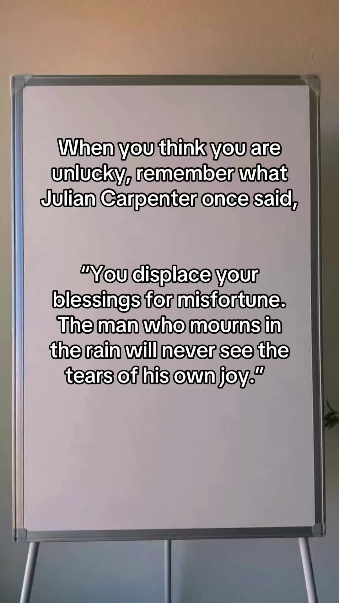 @Julian Carpenter