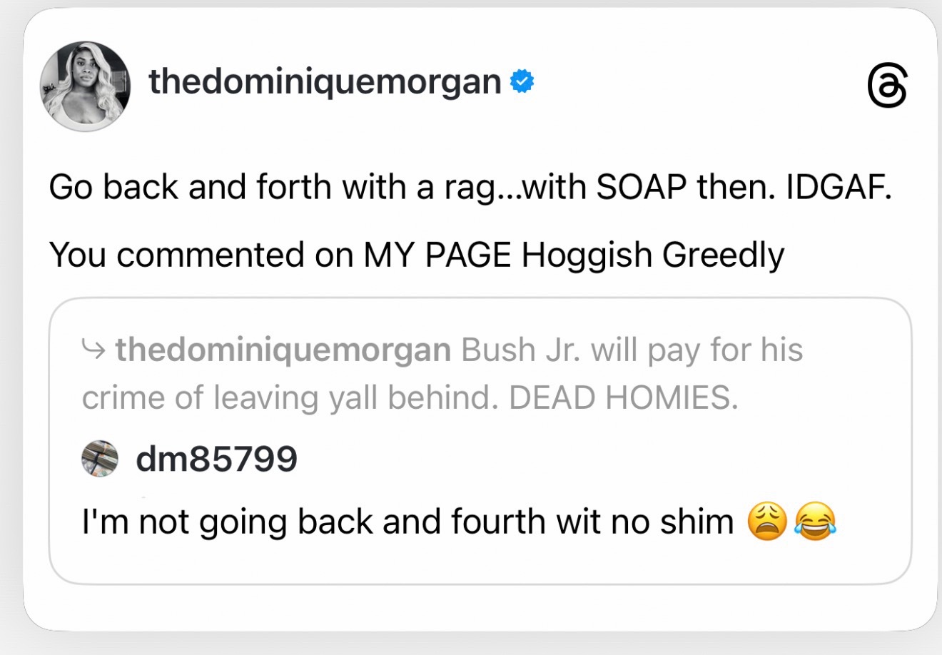 @Dominique Morgan