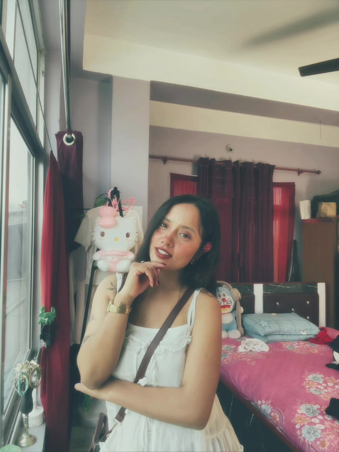 @:)