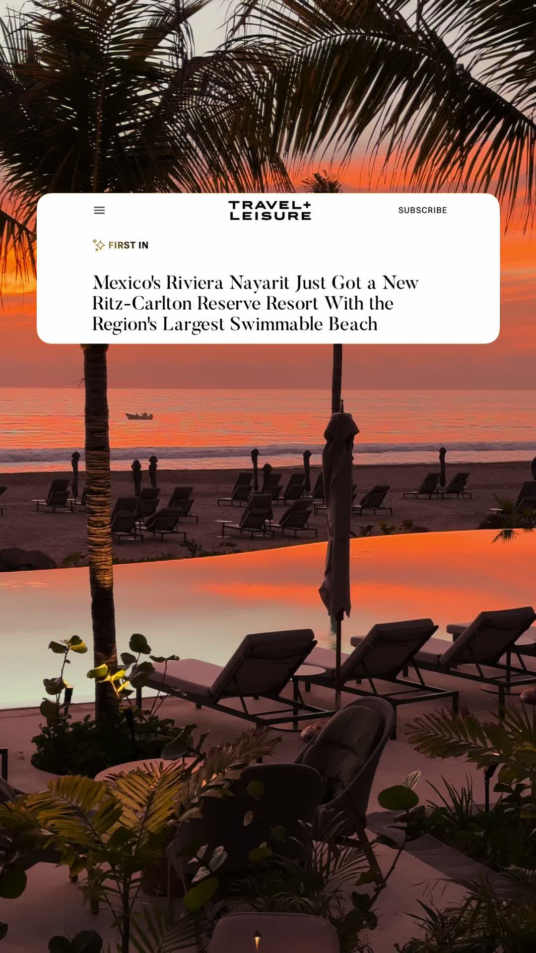 @Travel + Leisure