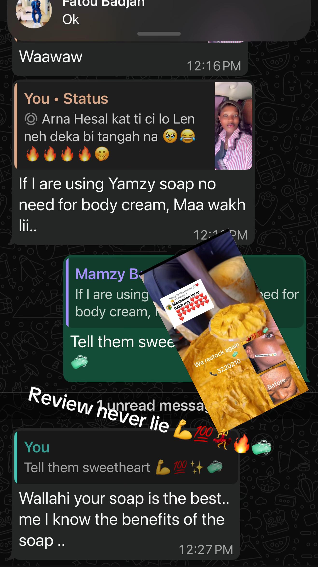 @Yamzy glowing soap 🧼