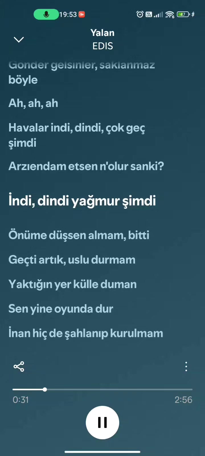 @şarkılar ve sozler
