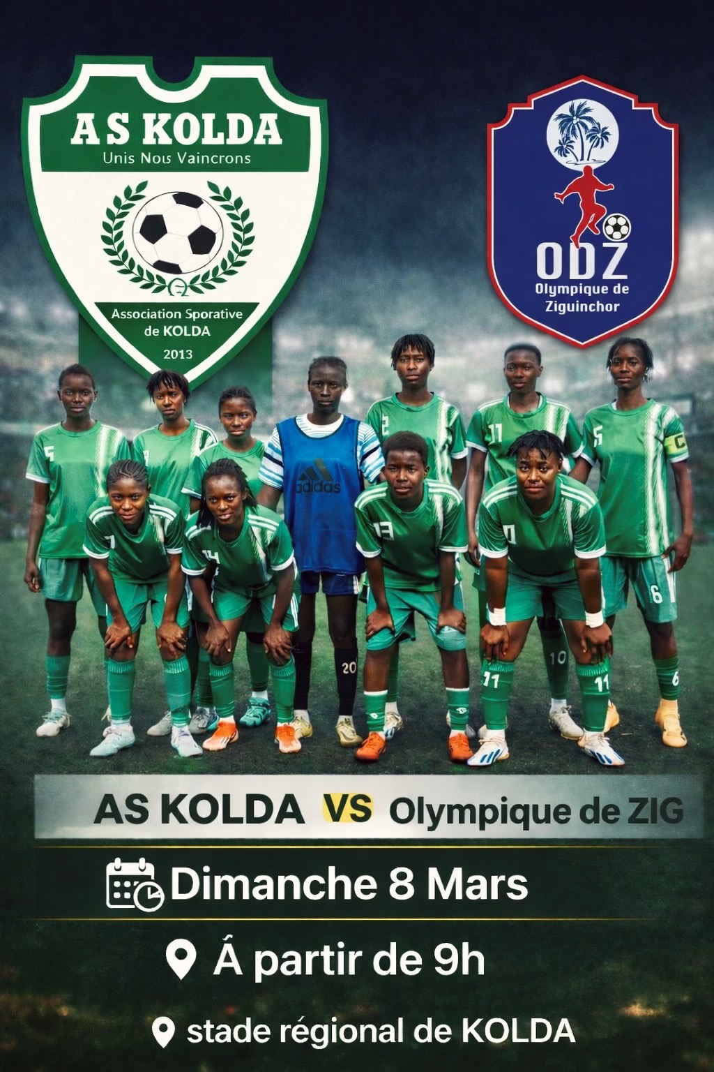 @AS Kolda f&eacute;minine 💚🤍
