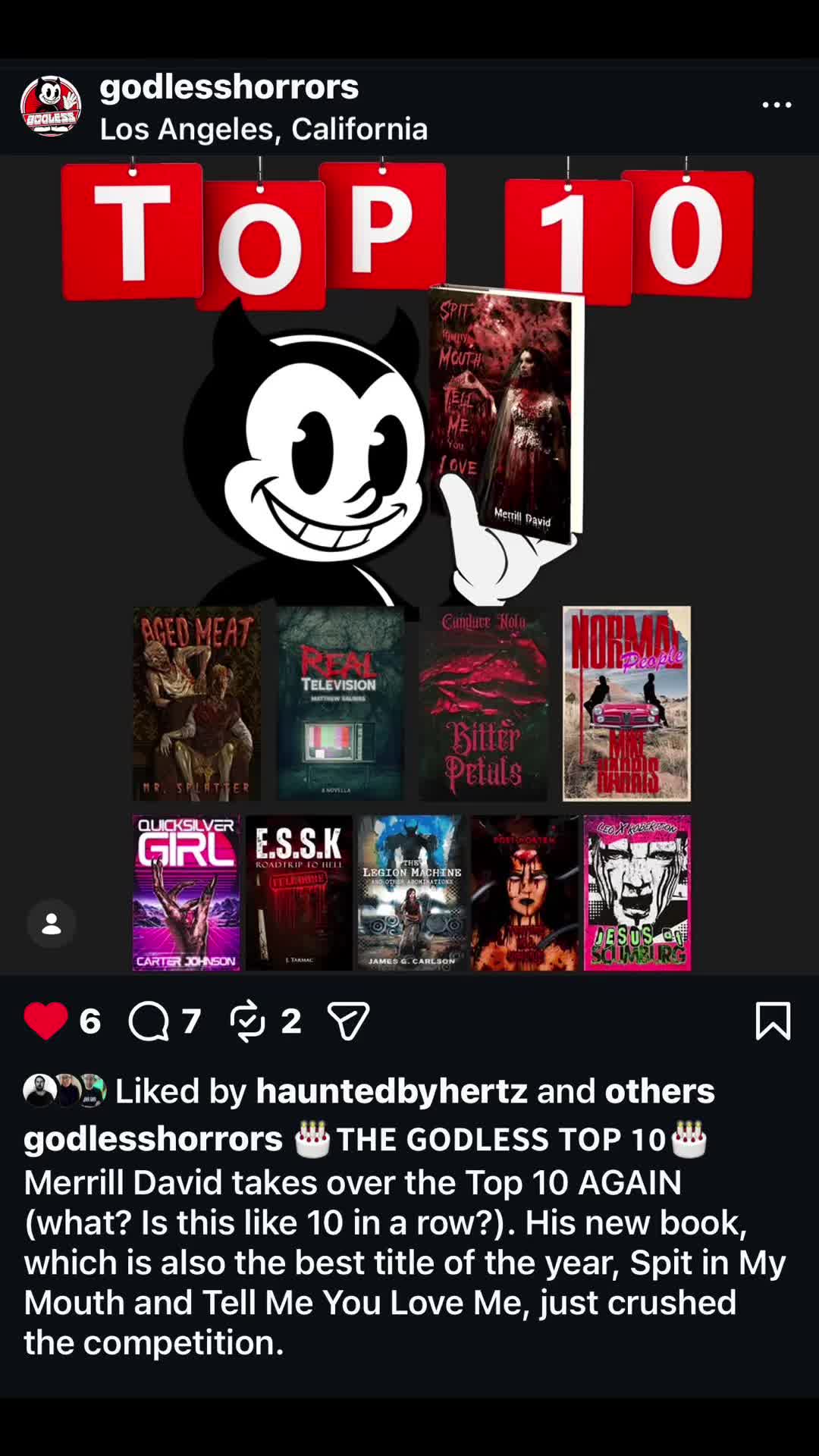 @Merrilldavidhorror_author