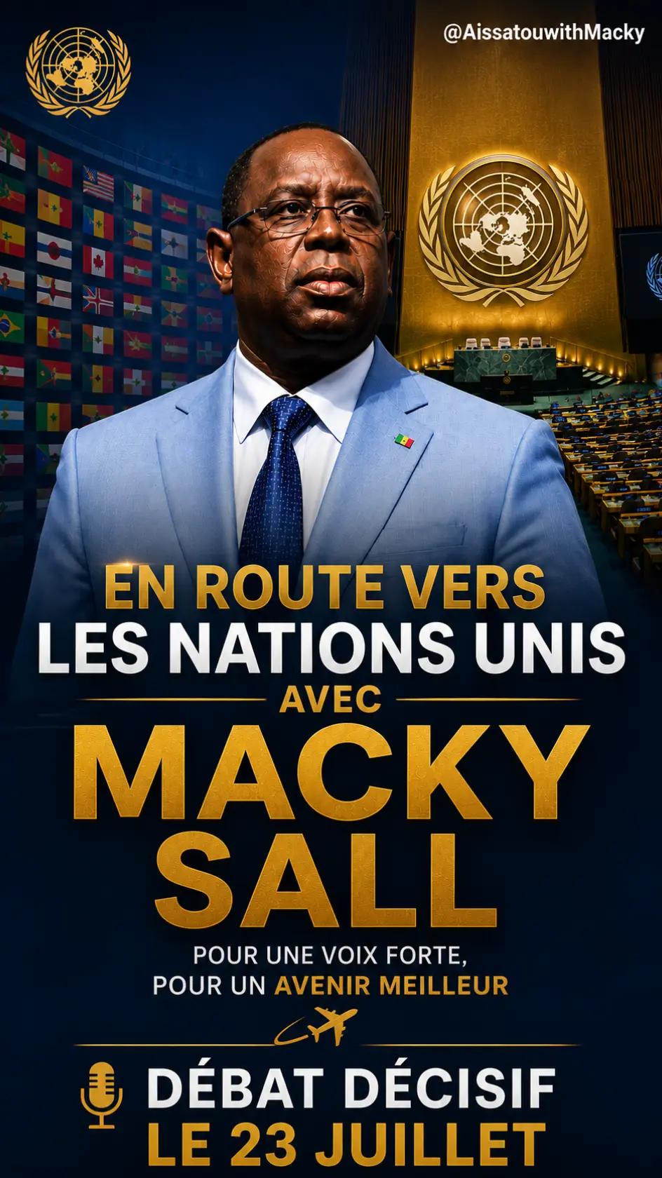 @Aissatou with Macky Sall