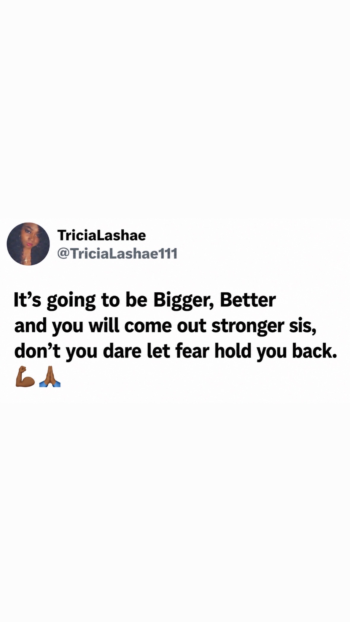 @TriciaLashae111