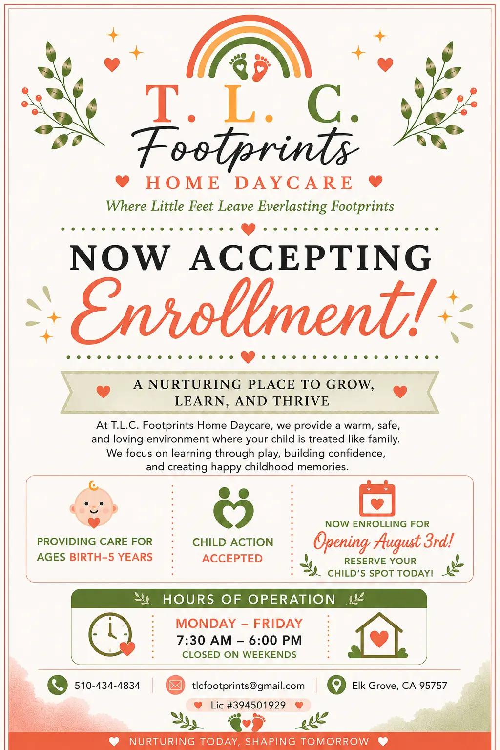 @TLC Footprints Home Daycare