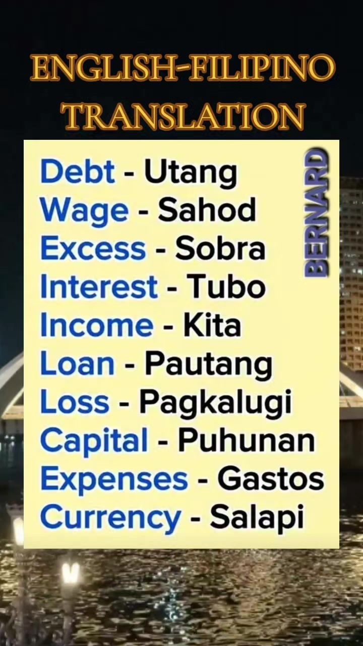 @Filipino-English translation