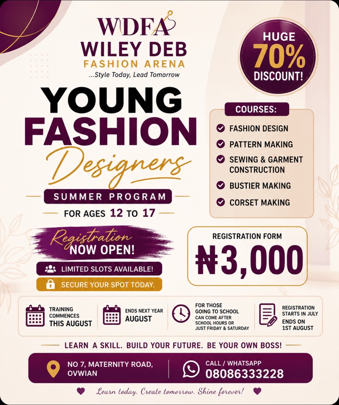 @WILEY DEB OF WDFA FASHON ARENA